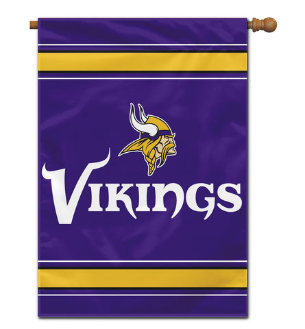 Minnesota Vikings Banner 28x40 House Flag Style 2 Sided CO