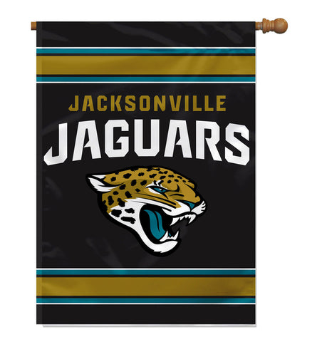 Jacksonville Jaguars Banner 28x40 House Flag Style 2 Sided CO