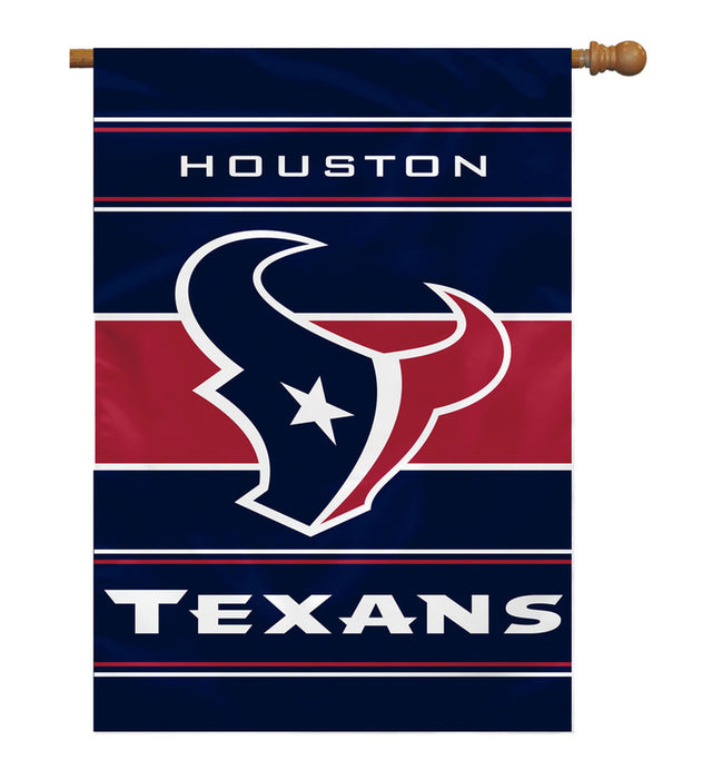 Bandera de los Houston Texans de 28 x 40 pulgadas, estilo bandera de casa, de 2 lados