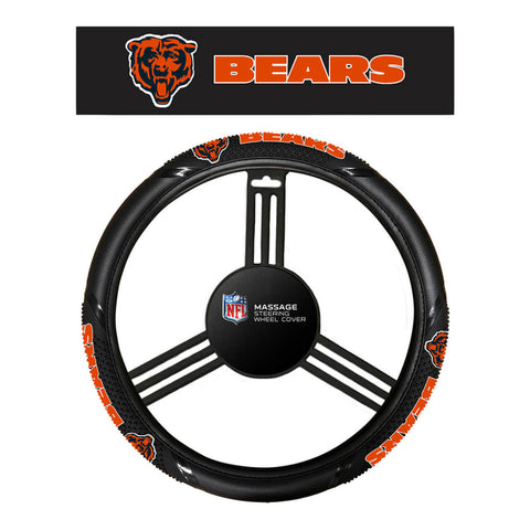 Chicago Bears Steering Wheel Cover Massage Grip Style CO