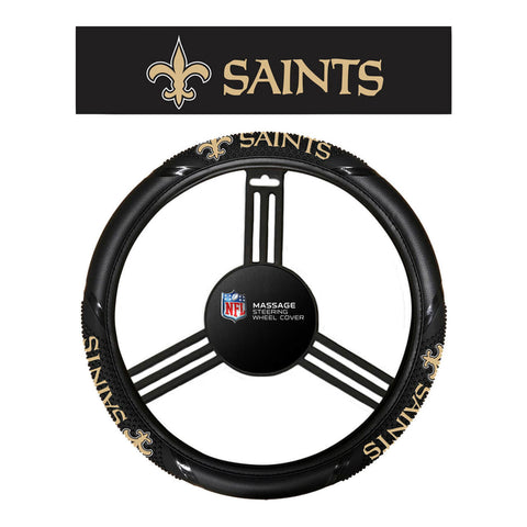 New Orleans Saints Steering Wheel Cover Massage Grip Style CO