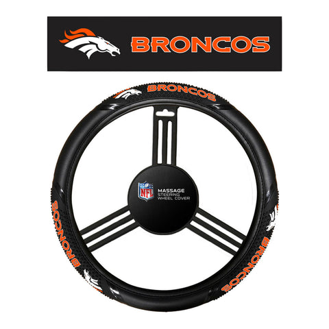 Denver Broncos Steering Wheel Cover Massage Grip Style CO
