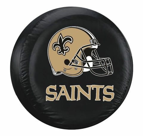 New Orleans Saints Tire Cover Large Size Black CO