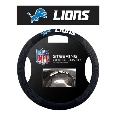Detroit Lions Steering Wheel Cover Mesh Style CO