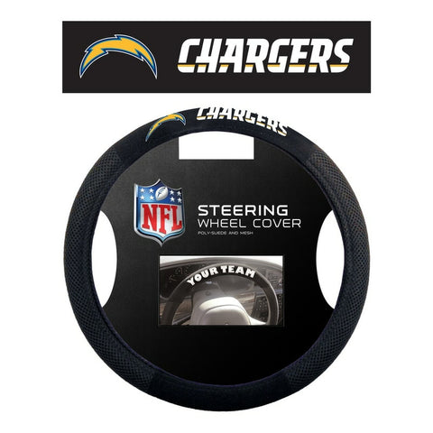 Los Angeles Chargers Steering Wheel Cover Mesh Style CO