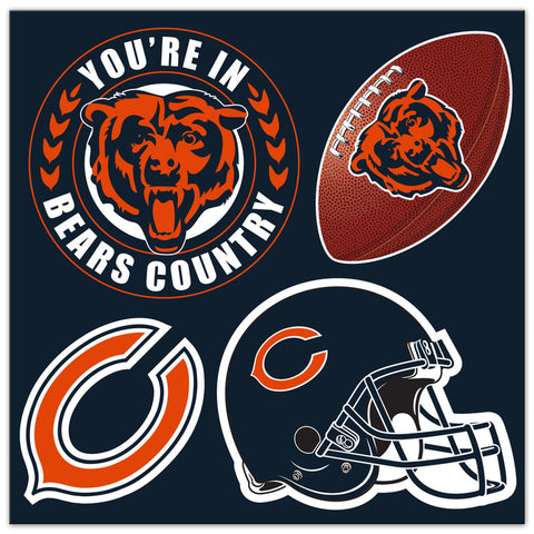 Chicago Bears Magnet Kit 4 Piece CO