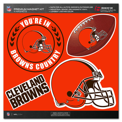 Cleveland Browns Magnet Kit 4 Piece CO