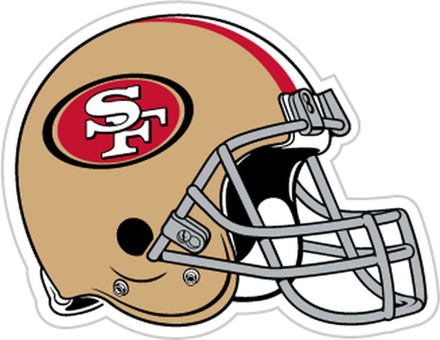 Imán de coche de los San Francisco 49ers, diseño de casco de 12" estilo CO