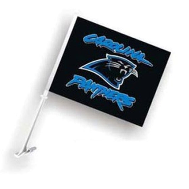 Bandera para auto de los Carolina Panthers (negra)