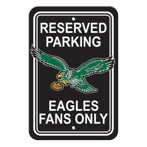 Philadelphia Eagles Sign 12x18 Plastic Reserved Parking Style Retro Design CO