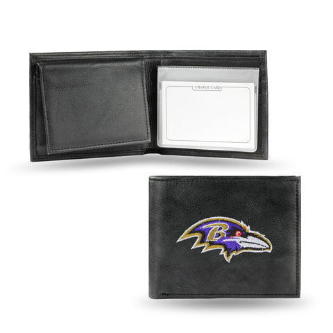 Baltimore Ravens Embroidered Leather Billfold