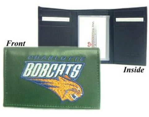 ~Charlotte Bobcats Wallet Trifold Embroidered Leather~ backorder