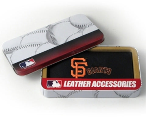 ~San Francisco Giants Checkbook Cover Embroidered Leather~ backorder