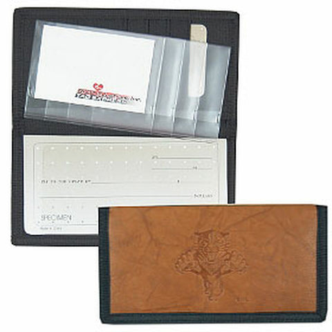 Florida Panthers Checkbook Cover Leather/Nylon Embossed CO