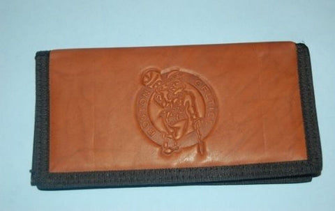 Boston Celtics Checkbook Cover Leather/Nylon Embossed CO