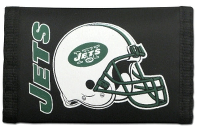 Cartera de nailon con tres pliegues de los New York Jets