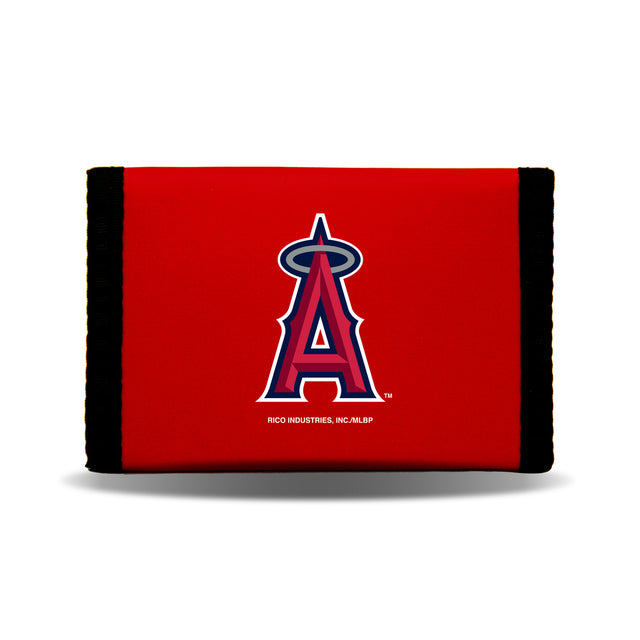 Cartera de nailon con tres pliegues de Los Angeles Angels