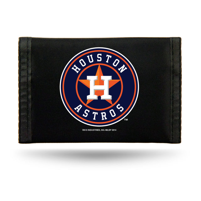 Cartera de nailon con tres pliegues de los Houston Astros