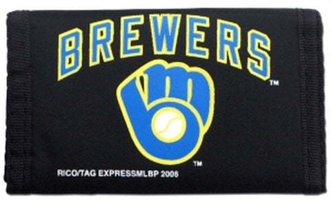 ~Milwaukee Brewers Nylon Trifold Wallet~ backorder