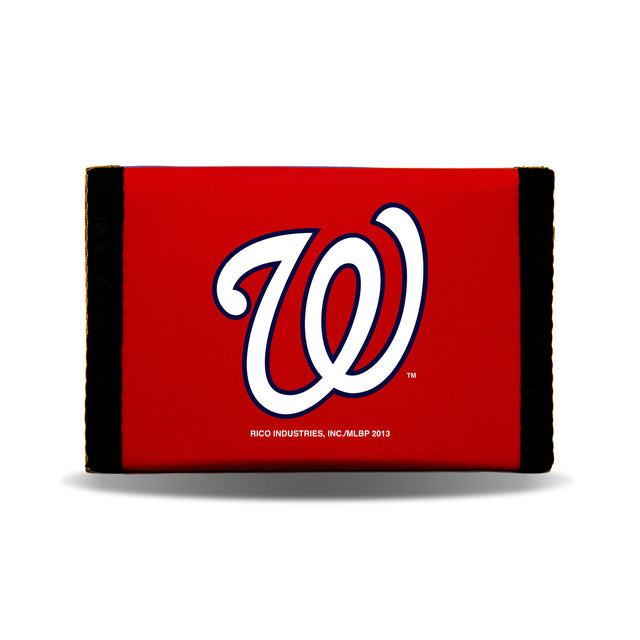 Billetera de nailon con tres pliegues de los Washington Nationals