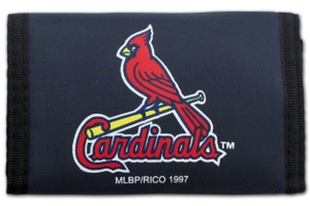 Cartera de nailon de tres pliegues de los St. Louis Cardinals