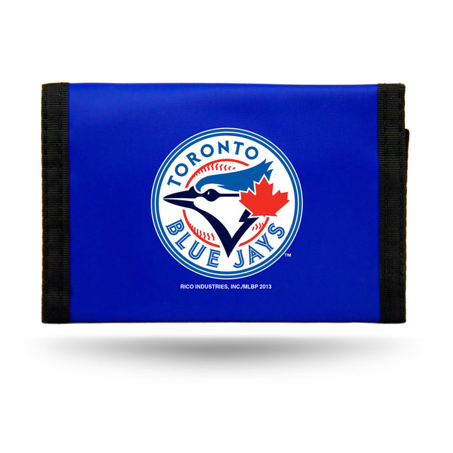 Billetera de nailon con tres pliegues de los Toronto Blue Jays