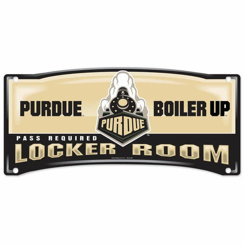 ~Purdue Boilermakers Sign 8x19 Plastic Locker Room Style~ backorder