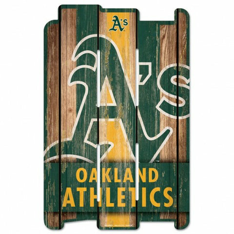 ~Oakland Athletics Sign 11x17 Wood Fence Style - Special Order~ backorder