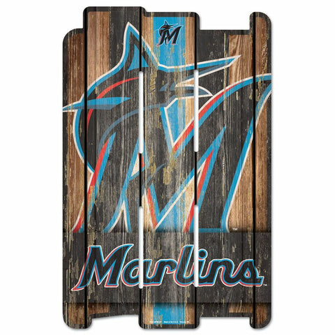 ~Miami Marlins Sign 11x17 Wood Fence Style - Special Order~ backorder