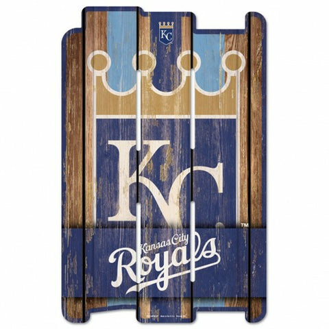 Kansas City Royals Sign 11x17 Wood Fence Style
