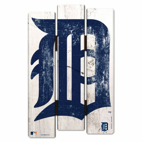 Detroit Tigers Sign 11x17 Wood Fence Style