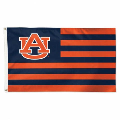 Auburn Tigers Flag 3x5 Deluxe Style Stars and Stripes Design - Special Order