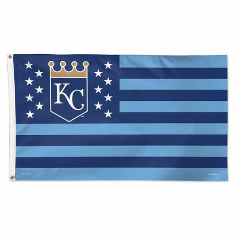 ~Kansas City Royals Flag 3x5 Deluxe Style Stars and Stripes Design~ backorder