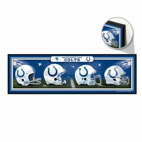 ~Indianapolis Colts Sign 9x30 Wood Helmets Design - Special Order~ backorder