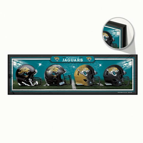 ~Jacksonville Jaguars Sign 9x30 Wood Helmets Design - Special Order~ backorder