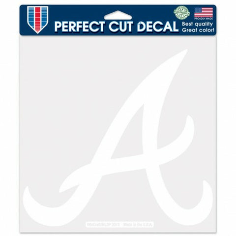 ~Atlanta Braves Decal 8x8 Die Cut White A - Special Order~ backorder