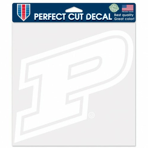 ~Purdue Boilermakers Decal 8x8 Perfect Cut White - Special Order~ backorder