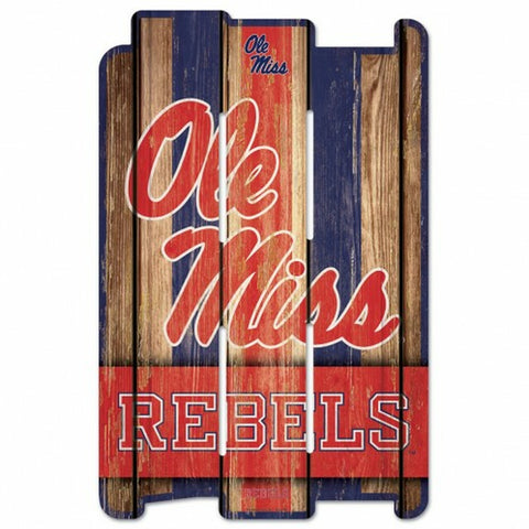 ~Mississippi Rebels Sign 11x17 Wood Fence Style - Special Order~ backorder