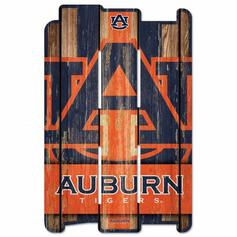 Auburn Tigers Sign 11x17 Wood Fence Style - Special Order