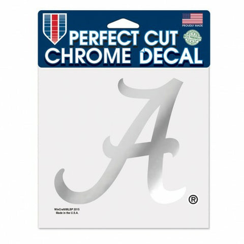 ~Alabama Crimson Tide Decal 6x6 Perfect Cut Chrome - Special Order~ backorder