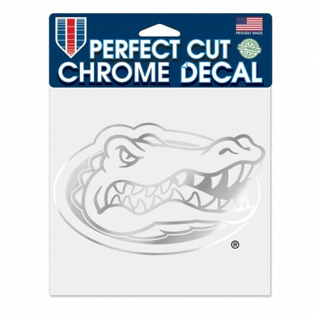 Florida Gators Decal 6x6 Perfect Cut Chrome