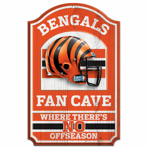 ~Cincinnati Bengals Wood Sign - 11"x17" Fan Cave Design~ backorder