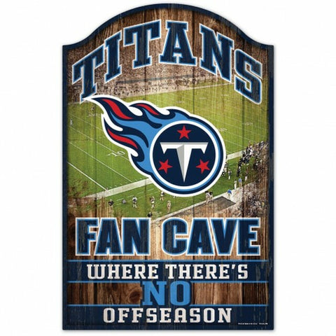 Tennessee Titans Sign 11x17 Wood Fan Cave Design