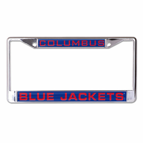~Columbus Blue Jackets License Plate Frame - Inlaid - Special Order~ backorder