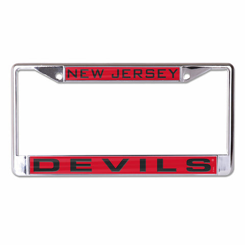 ~New Jersey Devils License Plate Frame - Inlaid - Special Order~ backorder