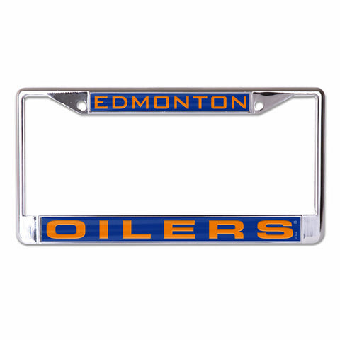 ~Edmonton Oilers License Plate Frame - Inlaid - Special Order~ backorder