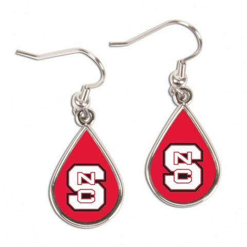~North Carolina State Wolfpack Earrings Tear Drop Style - Special Order~ backorder