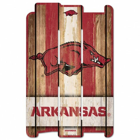 ~Arkansas Razorbacks Sign 11x17 Wood Fence Style - Special Order~ backorder