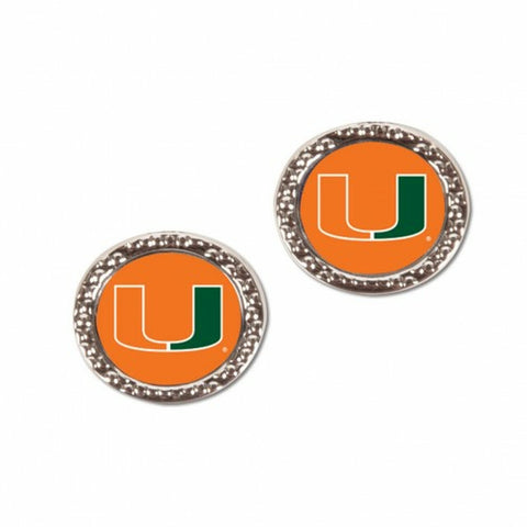 ~Miami Hurricanes Earrings Post Style - Special Order~ backorder