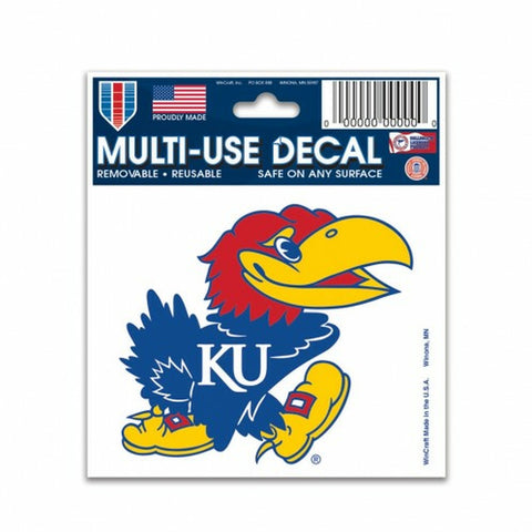~Kansas Jayhawks Decal 3x4 Multi Use Color - Special Order~ backorder